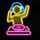 retro party dj symbol icon