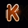 retro party k symbol icon