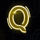 retro party q symbol icon