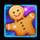 retro sweets gingerbread symbol icon