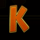 retro tiger k symbol icon