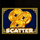 retro tiger scatter symbol icon