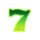 rewinder 7 green symbol icon