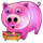rich cluckin eggs pork symbol icon