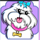 rich girl dog symbol icon