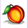 rich girl peach symbol icon