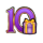 rich little piggies meal ticket christmas edition 10 symbol icon