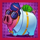 rich little piggies meal ticket christmas edition white pig symbol icon