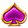 riches express purple spade symbol icon