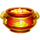 rings of prosperity gold pot red symbol icon