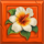 rise of aztec lock and slingo white flower symbol icon