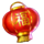 rising rockets emperor red fortune lantern symbol icon