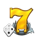 road 2 cash dice 7 symbol icon