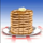 road trip pancakes symbol icon