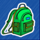 rock climber backpack symbol icon