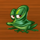 rolling roger frog symbol icon