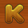 rolling roger k symbol icon