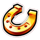 rolling wild horseshoe symbol icon