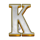 roman spins k symbol icon