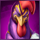 rooster fury purple symbol icon