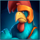 rooster fury teal symbol icon