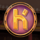 rooster k symbol icon