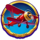 rosy orbit treasure turn aeroplane symbol icon