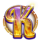 rosy orbit treasure turn k symbol icon