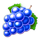roving clover grapes symbol icon