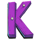 rowdy rabbits collect and win k symbol icon