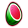 royal seven xxl flaming link watermelon symbol icon
