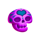 rueda de chile purple skull symbol icon