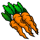 run rabbit run carrots symbol icon