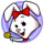 run rabbit run girl symbol icon