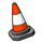 run rabbit run road cone symbol icon