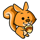 run rabbit run squirrel symbol icon