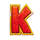 rush for diamonds hold and win k symbol icon