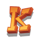 rusty and curly k symbol icon