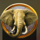 safari stampede elephant symbol icon
