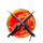 samurai code swords symbol icon
