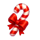 santa christmas bells hold and win candycane symbol icon