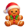 santa christmas bells hold and win gingerbread symbol icon