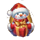 santa sphere hold the spin snowman symbol icon