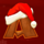 santa surprise a letter symbol icon