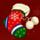 santa surprise sock symbol icon