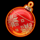 santas gift ball symbol icon