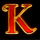 santas gift k symbol icon