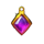 santas golden christmas diamond symbol icon