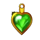 santas golden christmas heart symbol icon