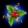 santas reel wheel mistletoe symbol icon